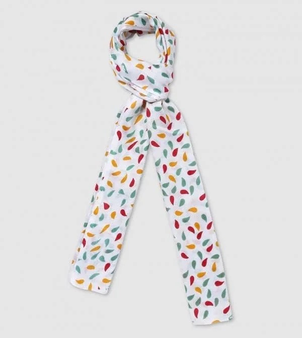 شال طرح دار بافته شده زنانه آیلا