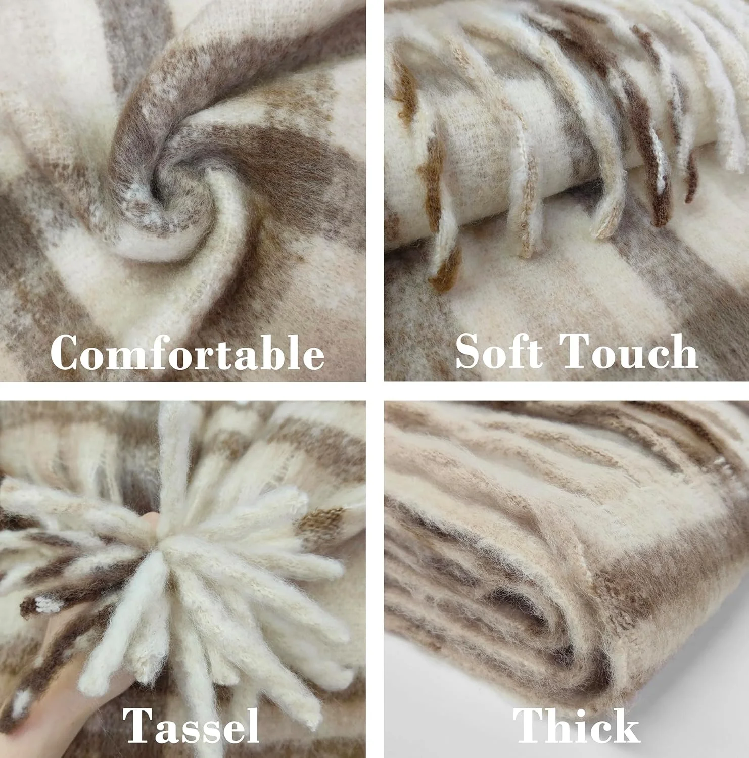 شال زمستانی زنانه، شال و پوشش گرم برای لباس های شب، شنل نرم، پالتو، پوشش ضخیم و راحت