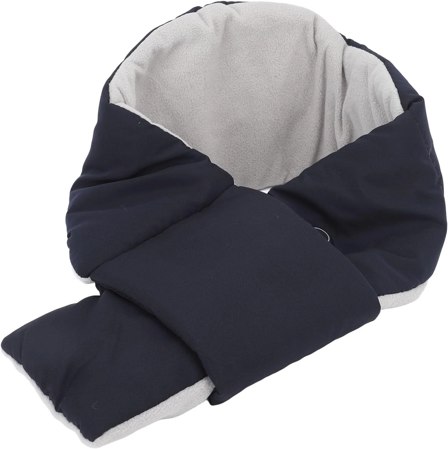 شال گردن گرمایشی پنبه ای Sorandy با تنظیمات 3 دمایی، تمیز کردن آسان، کاربرد چند منظوره، هدیه ایده آل برای فعالیت های زمستانی در فضای باز 105 سانتی متر (آبی سرمه ای)