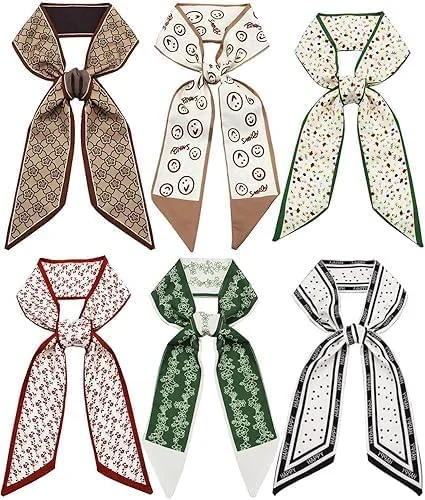 روسری کیف دستی تزویق، روسری باریک مو زنانه، اکسسوری گردن، روسری دسته کیف، سبک و شیک