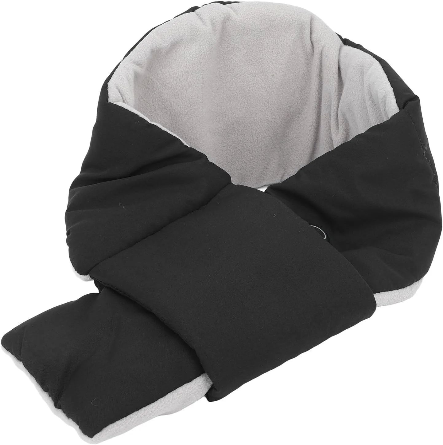 شال گردن گرمایشی پنبه ای Sorandy با تنظیمات 3 دمایی، تمیز کردن آسان، کاربرد چند منظوره، هدیه ای ایده آل برای فعالیت های زمستانی در فضای باز 105 سانتی متر (مشکی)