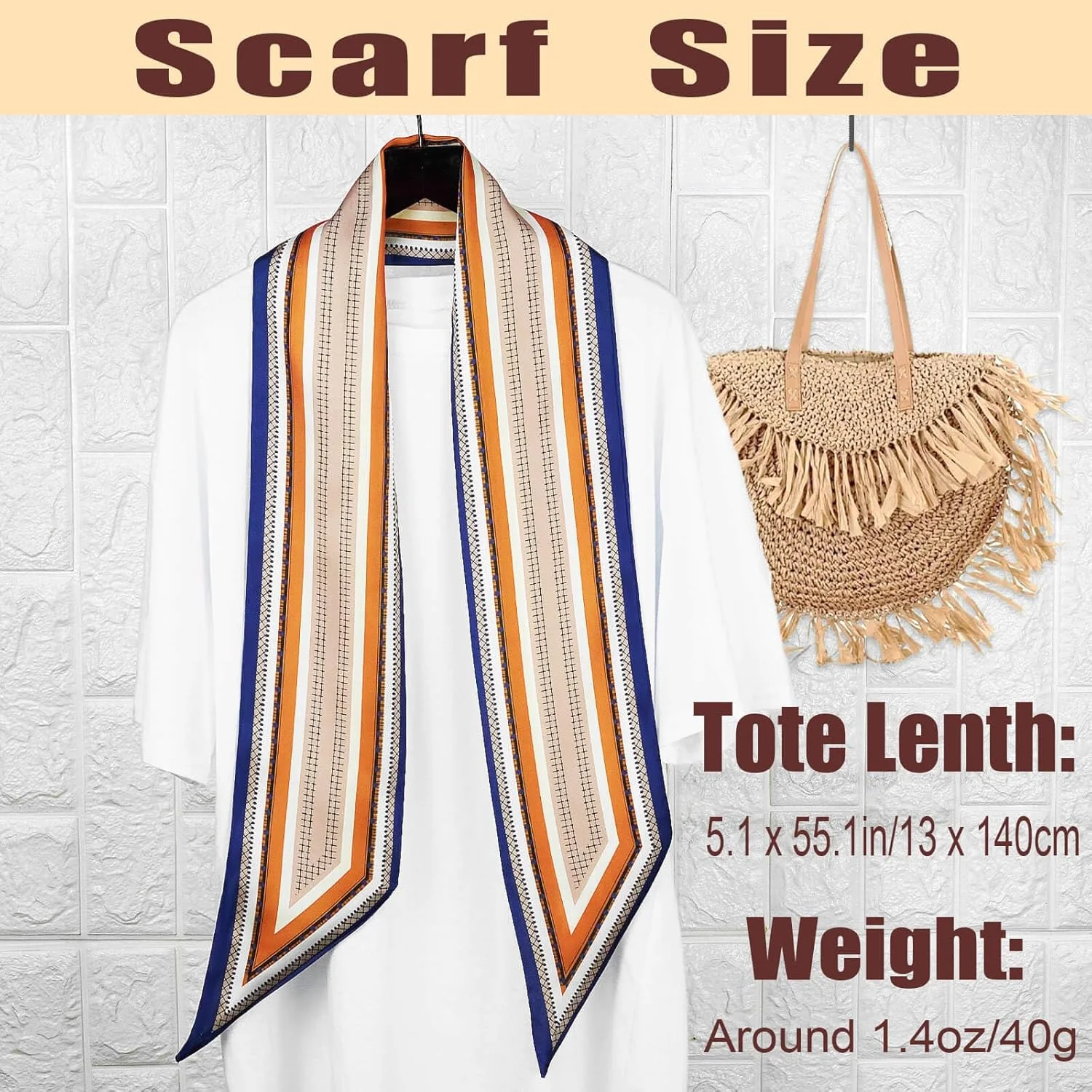 شال ابریشمی زنانه، شال گردن، کمربند، شال ساتن برای بستن مو، شال فانتزی کیف دستی، اکسسوری جذاب