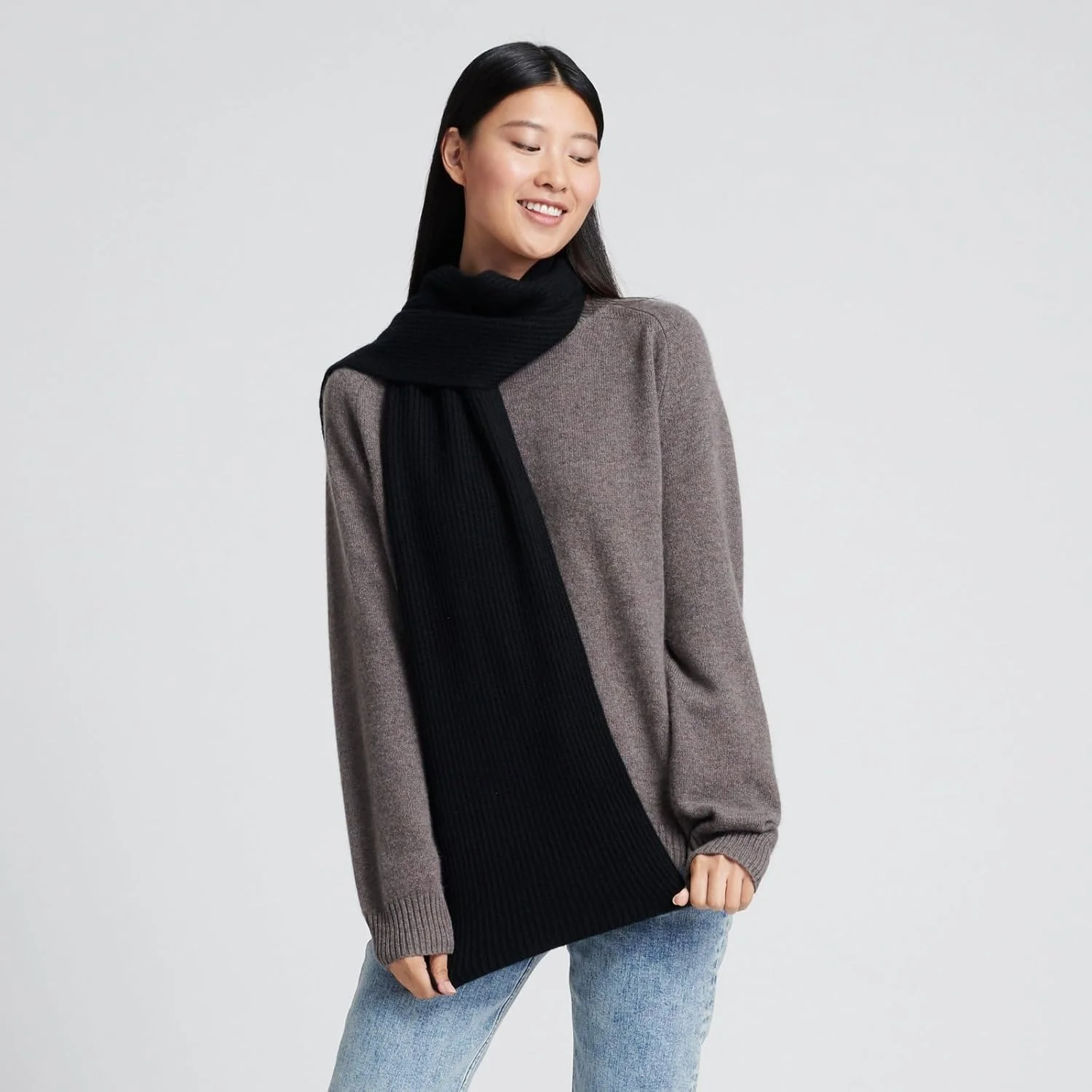 شال گردن کشمیری کبریتی امضا NAADAM (تک عددی) مناسب برای آقایان و بانوان