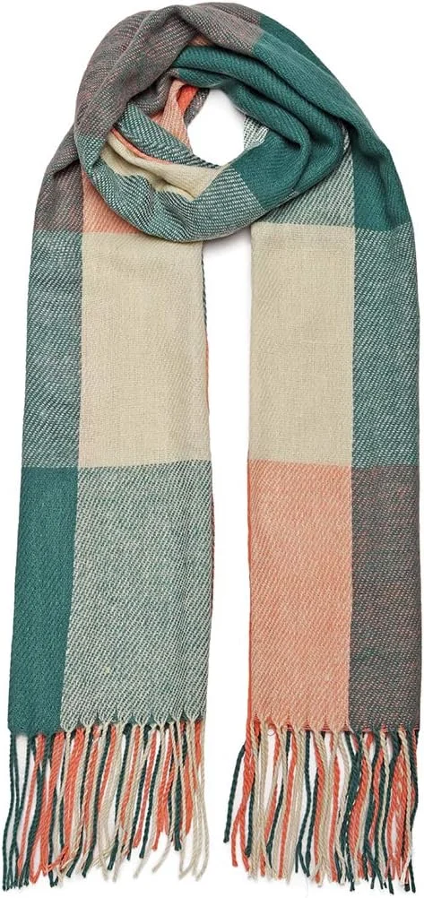 شال کشمیر زنانه Miss Lulu - شال و روپوش های پشمی ظریف، هدیه ای گرم و متفکرانه برای خانم ها