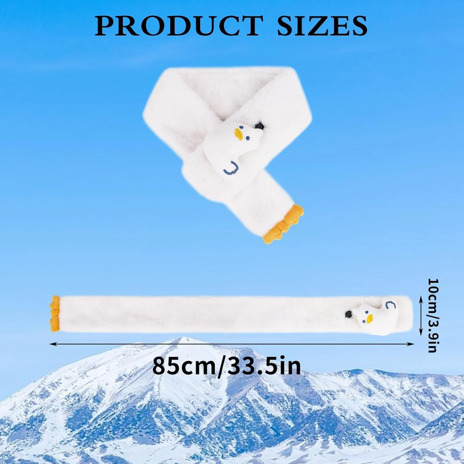 شال گردن گرمایشی USB، شال گردن خز خرگوشی مصنوعی، با پد گرم کننده گردن USB قابل تنظیم، شال گردن مخملی فوق العاده نرم و کارتونی زیبا، شال گردن خز یقه ای ضربدری، برای پسران دختران زنان پاییز زمستان