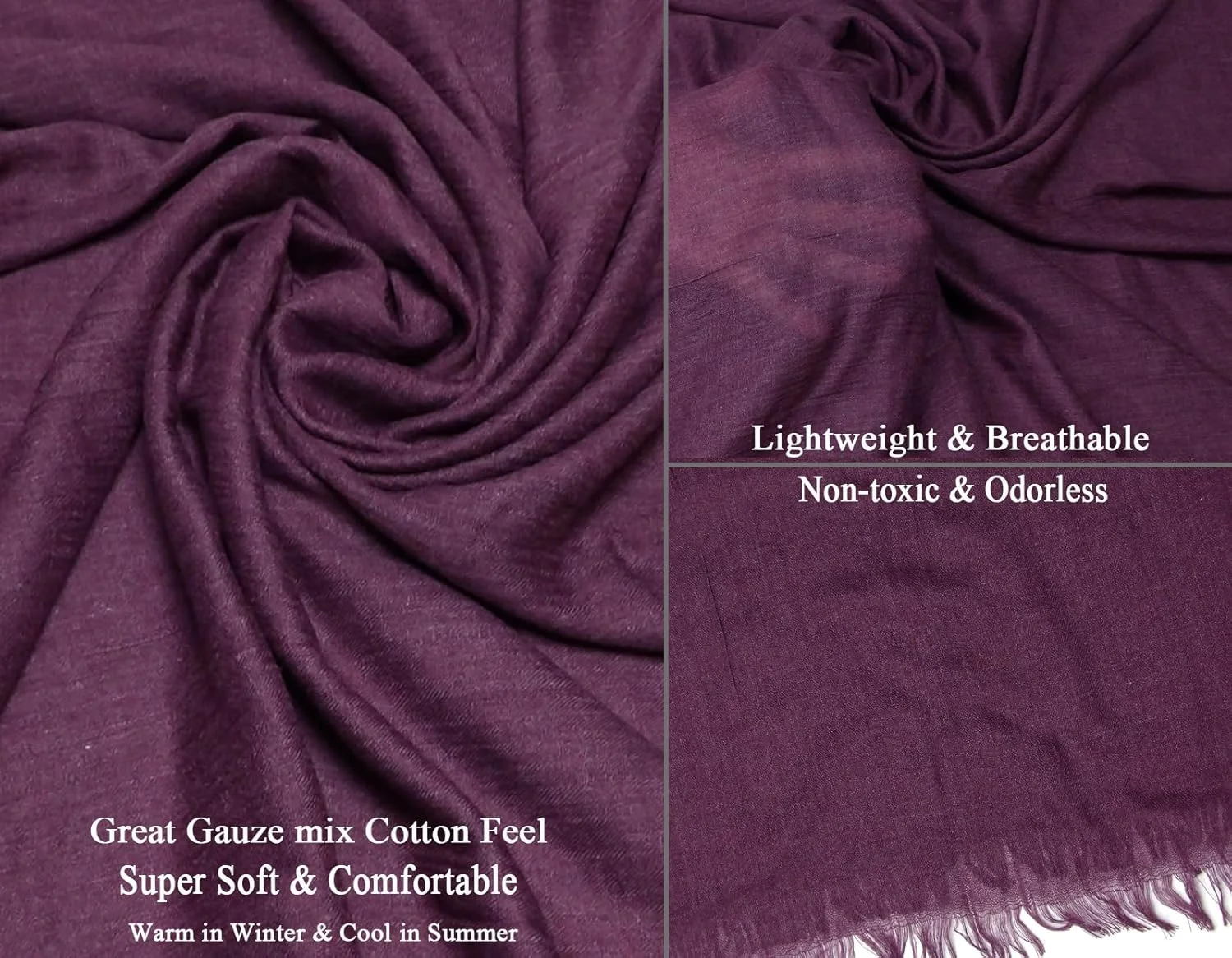 شال نخی تابستانی زنانه، سبک، بزرگ، بلند، شال ظریف و ساده زنانه 7543