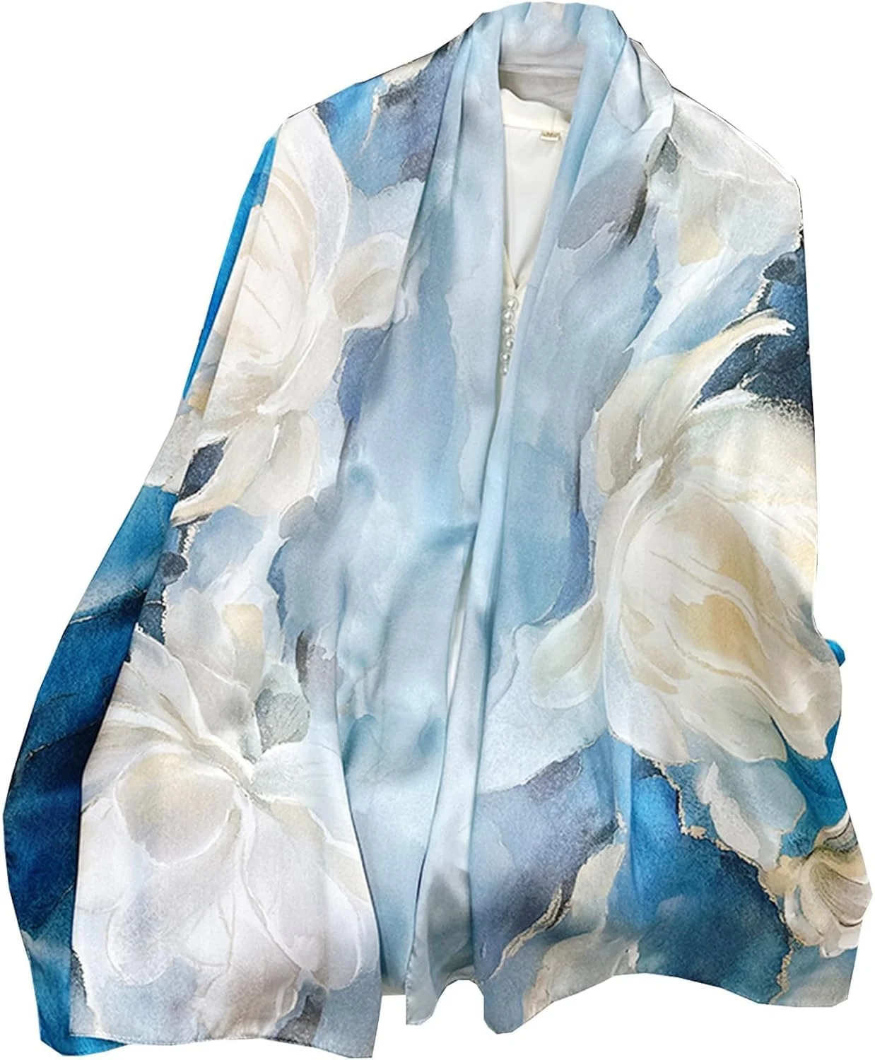 شال مجلسی زنانه، شال بلند ابریشمی، شال های سبک مد روز، اکسسوری تزئینی لباس شب، مناسب مهمانی های رسمی