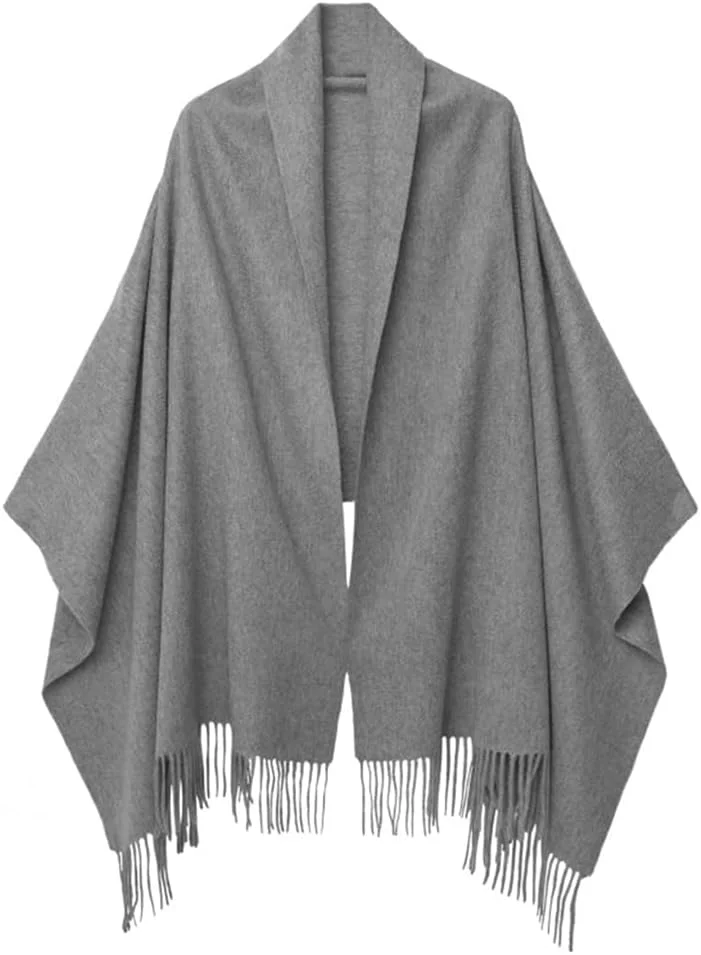 شال بافت کشمیر زنانه 200cm x 70cm، شال و شنل پشمی ضخیم و بزرگ