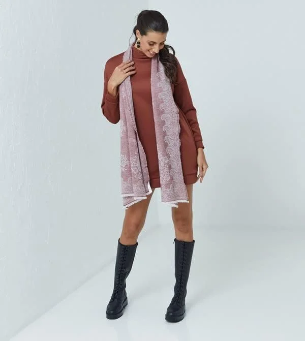 شال طرح دار زنانه آیلا