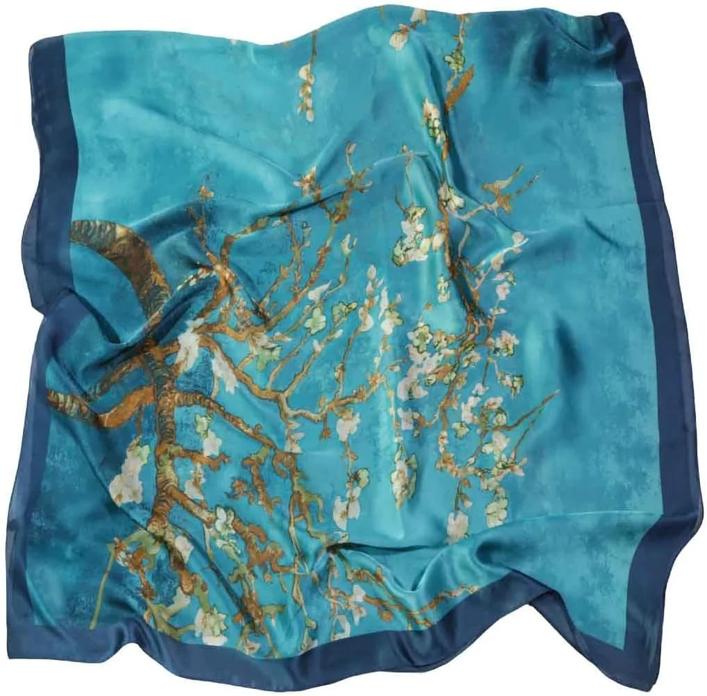 شال و روسری زنانه Acotavie، شال های ابریشمی ساتن بلند و سبک، مناسب برای محافظت در برابر آفتاب