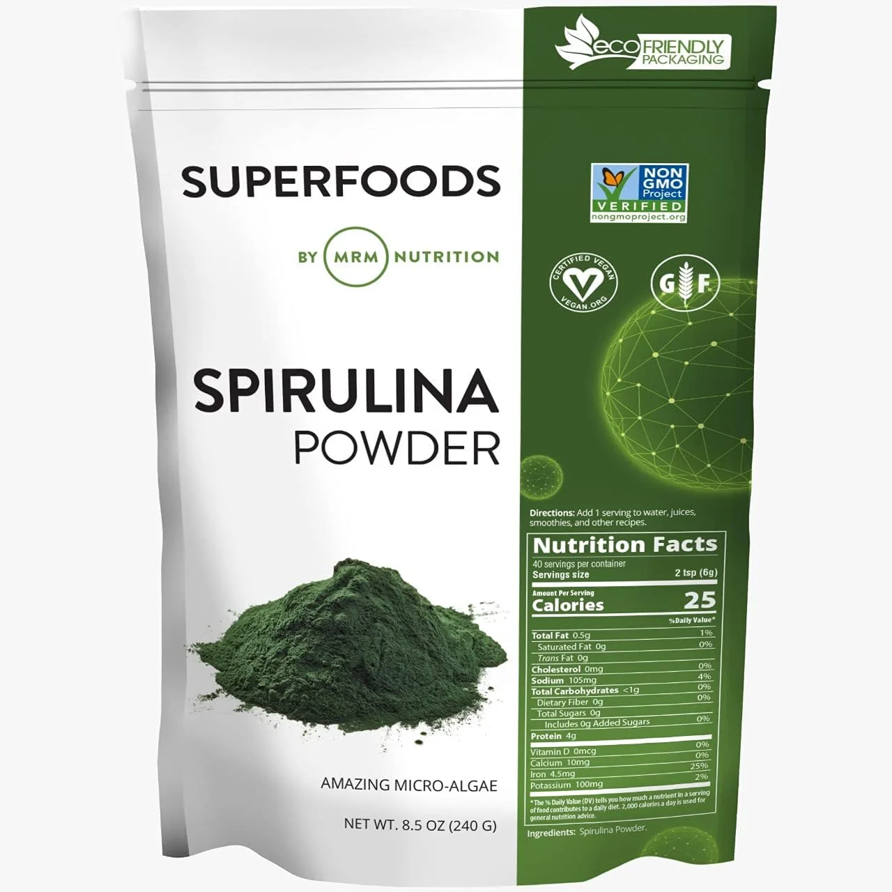 پودر اسپیرولینا MRM Super Foods، 8.5 اونس