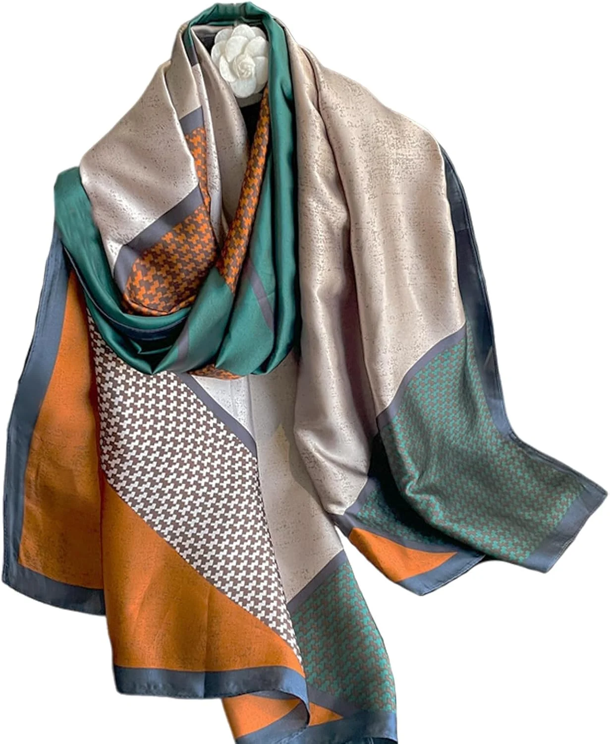 شال های مد روز NALACAL، شال ابریشمی 100% ساتن، شال و روسری بلند و سبک وزن ضد آفتاب برای زنان، روسری مو، شال های سبک وزن، شال های مد روز برای تمام فصول