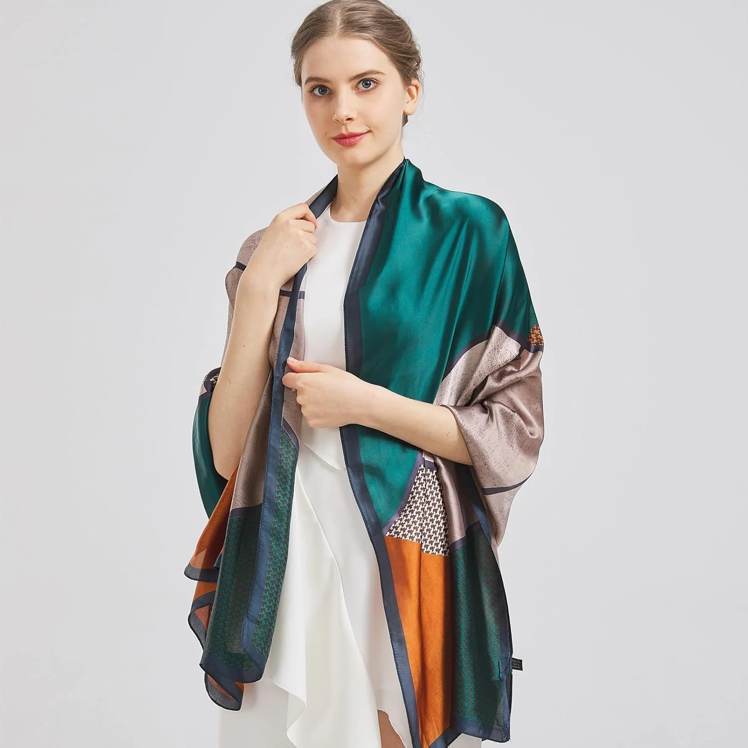 شال های مد روز NALACAL، شال ابریشمی 100% ساتن، شال و روسری بلند و سبک وزن ضد آفتاب برای زنان، روسری مو، شال های سبک وزن، شال های مد روز برای تمام فصول