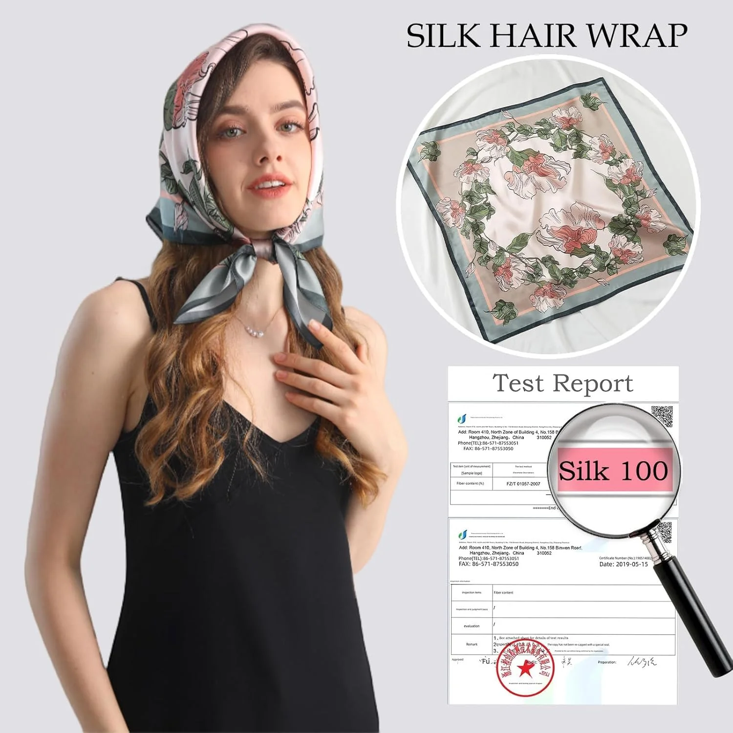 روسری ابریشم خالص توت آزونه، 70x70 سانتی متر، روسری لوکس گردن و مو، روسری و دستمال سر شیک زنانه