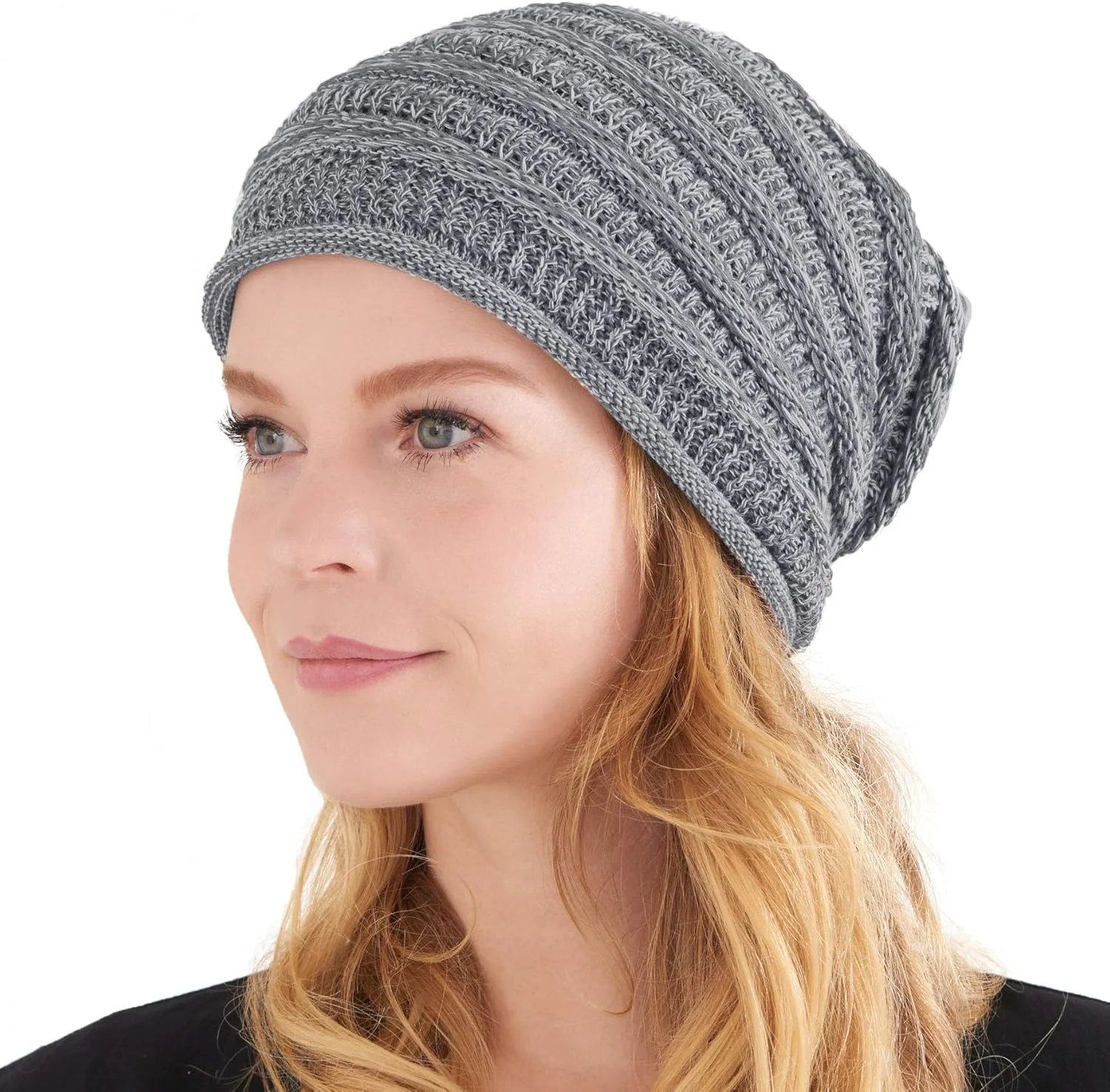 کلاه بافتنی پنبه ای شل CHARM - کلاه پهن تابستانی هیپستر مردانه زنانه