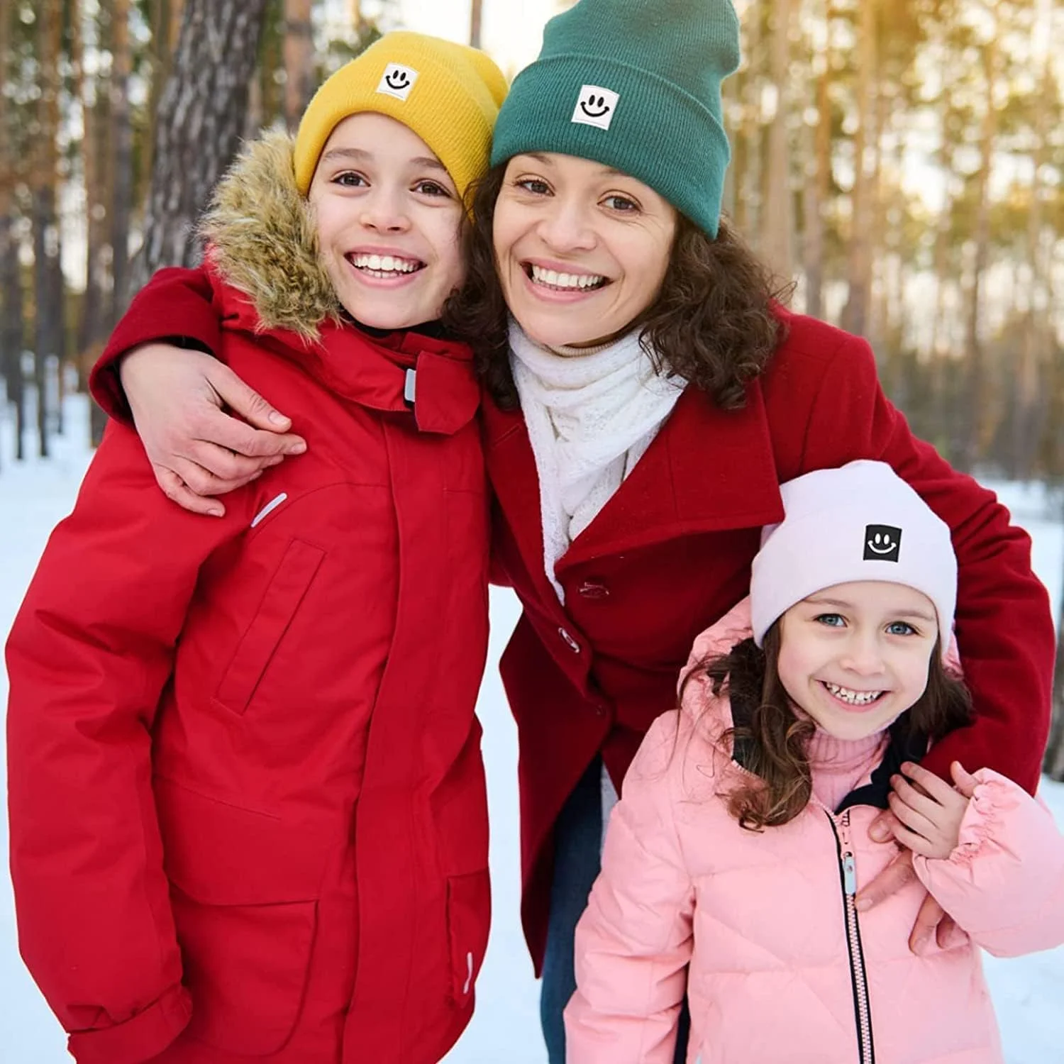 کلاه بافتنی زمستانی طرح صورت خندان، مناسب آقایان و بانوان، کشسان، گرم، ضخیم و نرم کلاه بافتنی زمستانی طرح صورت خندان، مناسب آقایان و بانوان، کشسان، گرم، ضخیم و نرم