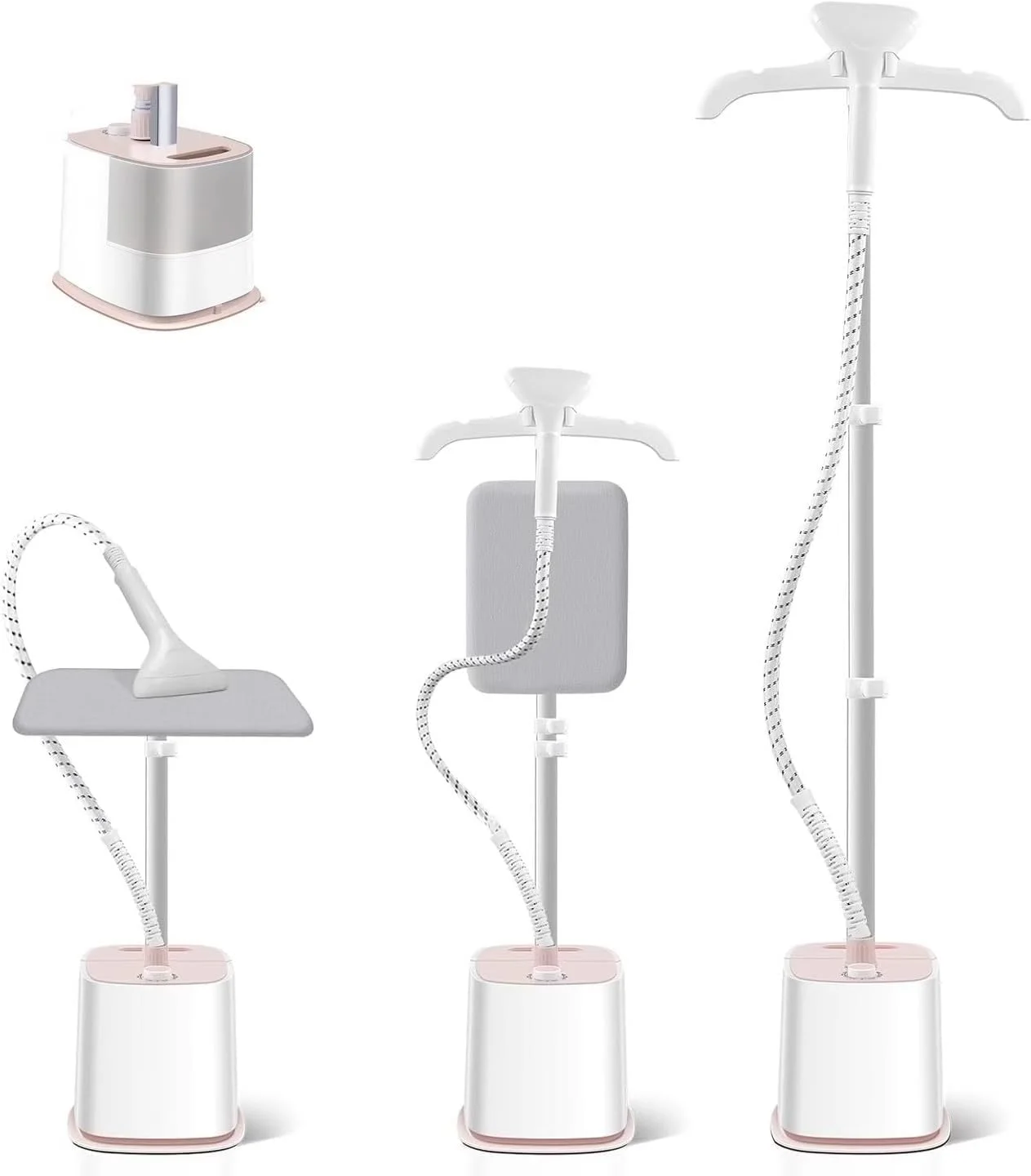 دستگاه بخار قدرتمند 1800 وات، اتو بخار لباس، تک پایه خانگی با میز اتو، دستگاه اتو بخار، مخزن آب بزرگ 1.8 لیتری بدون نیاز به افزودن مکرر آب