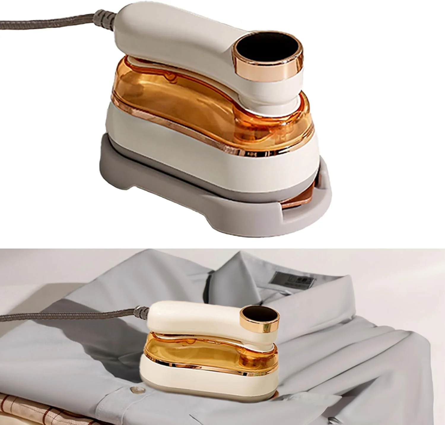 اتو بخار مسافرتی کوچک PIWINE با صفحه نمایش هوشمند، اتو بخار دستی کوچک با چرخش 180 درجه، دستگاه اتو کوچک با قابلیت اتو خشک و مرطوب برای خانه و مسافرت