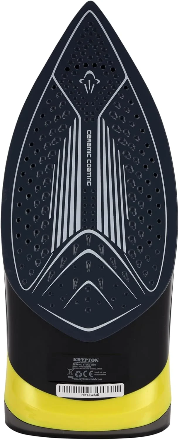 اتو بخار کریپتون با کفی سرامیکی، اتو بخار خشک و مرطوب با کفی سرامیکی و عملکرد خود تمیز شونده 2200 وات مشکی
