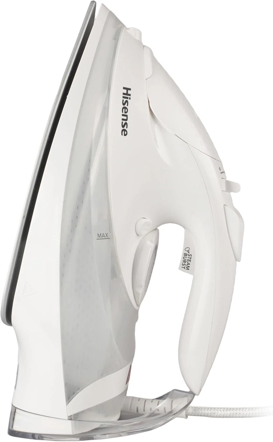 اتو بخار هایسنس برای لباس - 2800 وات، بخار قدرتمند 30 گرم در دقیقه، مخزن آب 0.3 لیتری، عملکرد اسپری، ضد رسوب، ضد چکه، بخار عمودی، خاموش شدن خودکار، H28SIWES1