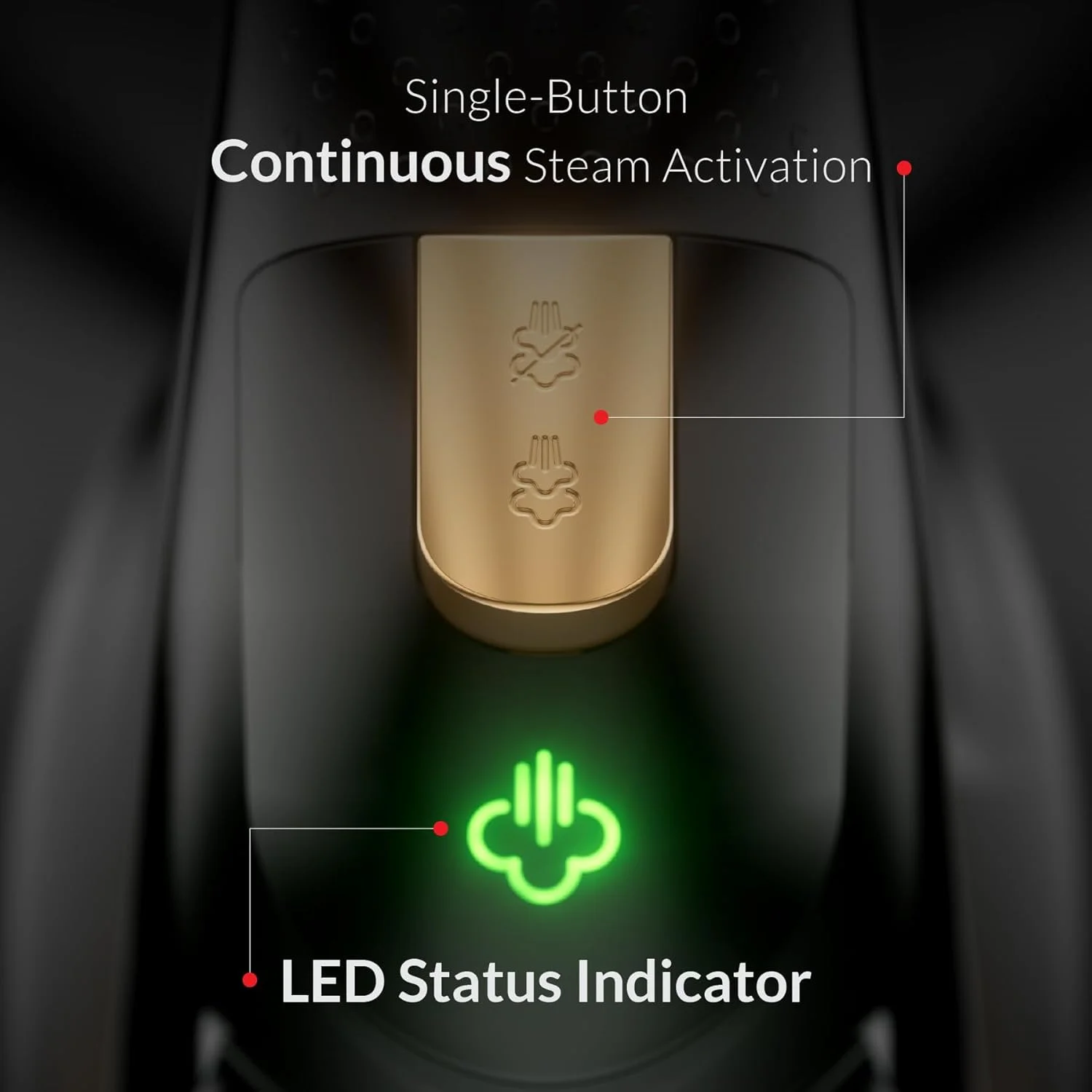 اتو بخار سری Vanguard Feller Germany، 2600 وات، صفحه سرامیکی دوبل Prime Gold با سیستم ضد رسوب، خاموش شدن خودکار، TrueTemp، بخار آسان با یک دکمه، مدل SI260 - نسخه امارات (طلایی)