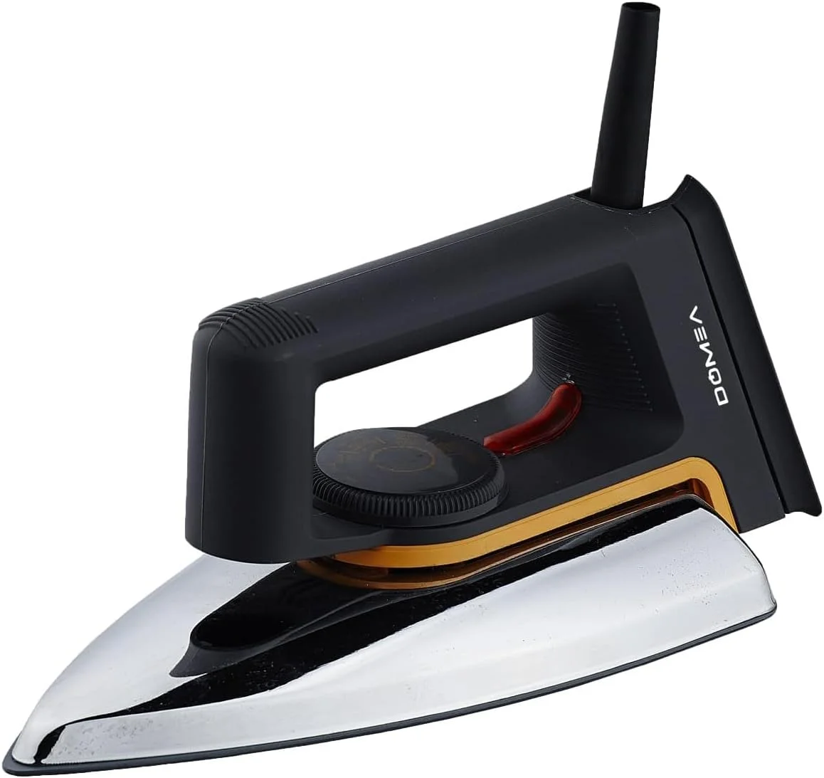 اتو خشک سبک وزن 1000 وات DOMEA با صفحه پوشش تفلون نچسب | ترموستات قابل تنظیم | طراحی زیبا، مناسب برای انواع پارچه، برای اتوکشی سریع، استفاده در منزل |