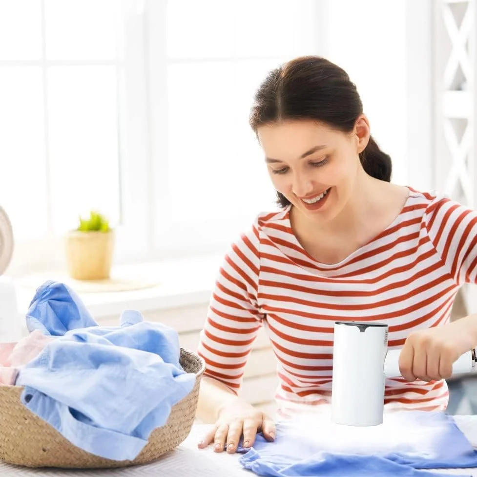 بخارگر لباس ELECDON، اتو بخارگر دستی 800 وات، گرم شدن سریع، بخارگر پارچه قابل حمل، از بین برنده چروک