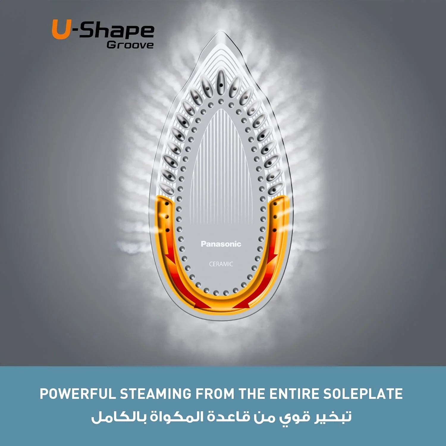 اتو بخار پاناسونیک مدل NI-S530VTH با توان 2400 وات، مخزن آب بزرگ، کفی سرامیکی 300 میلی لیتر - بنفش اتو بخار پاناسونیک مدل NI-S530VTH با توان 2400 وات، مخزن آب بزرگ، کفی سرامیکی 300 میلی لیتر - بنفش