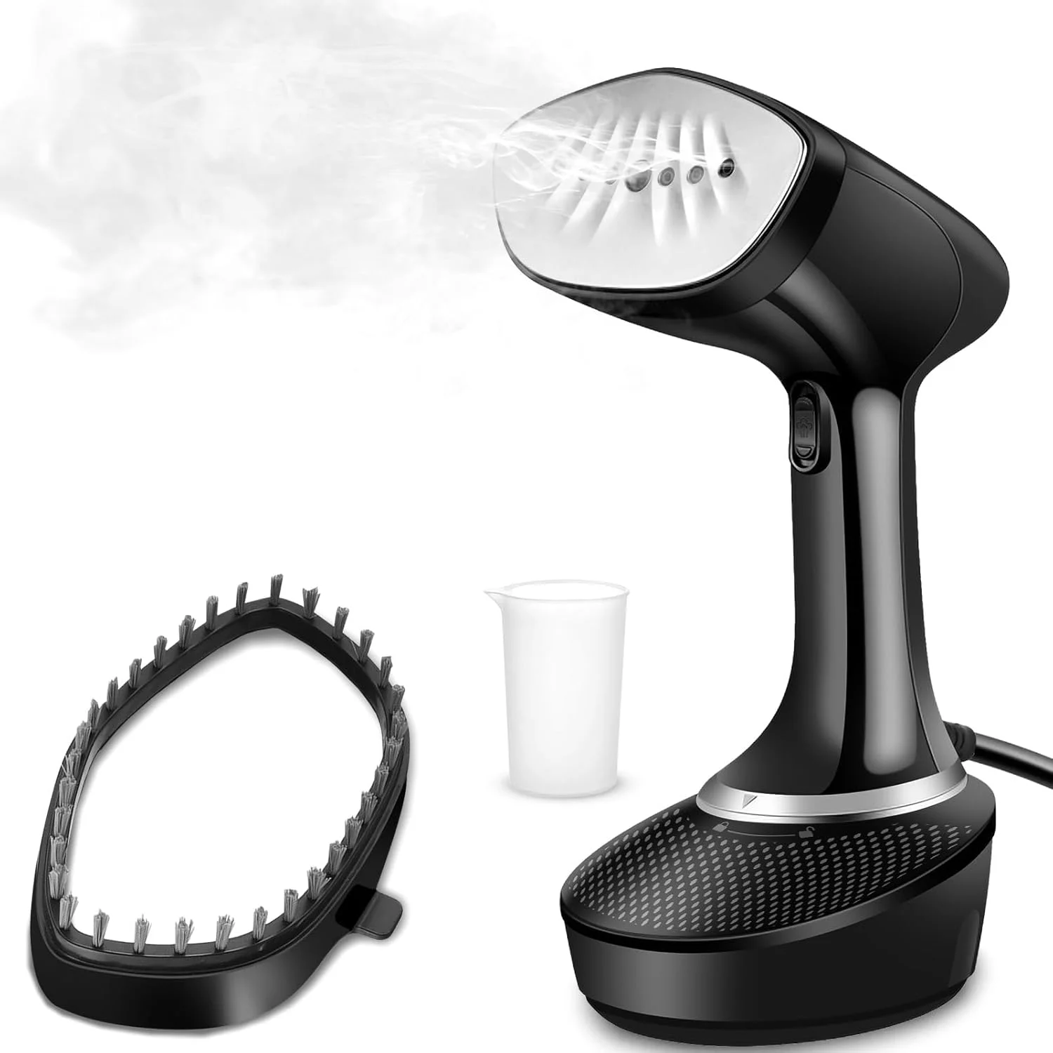 بخارگر لباس 1500 واتی Xoopla، اتو بخارگر مسافرتی قابل حمل با برس، مخزن آب جداشدنی بزرگ 400 میلی لیتری، گرم شدن فوق العاده سریع 20 ثانیه ای، ایده آل برای خانه و مسافرت