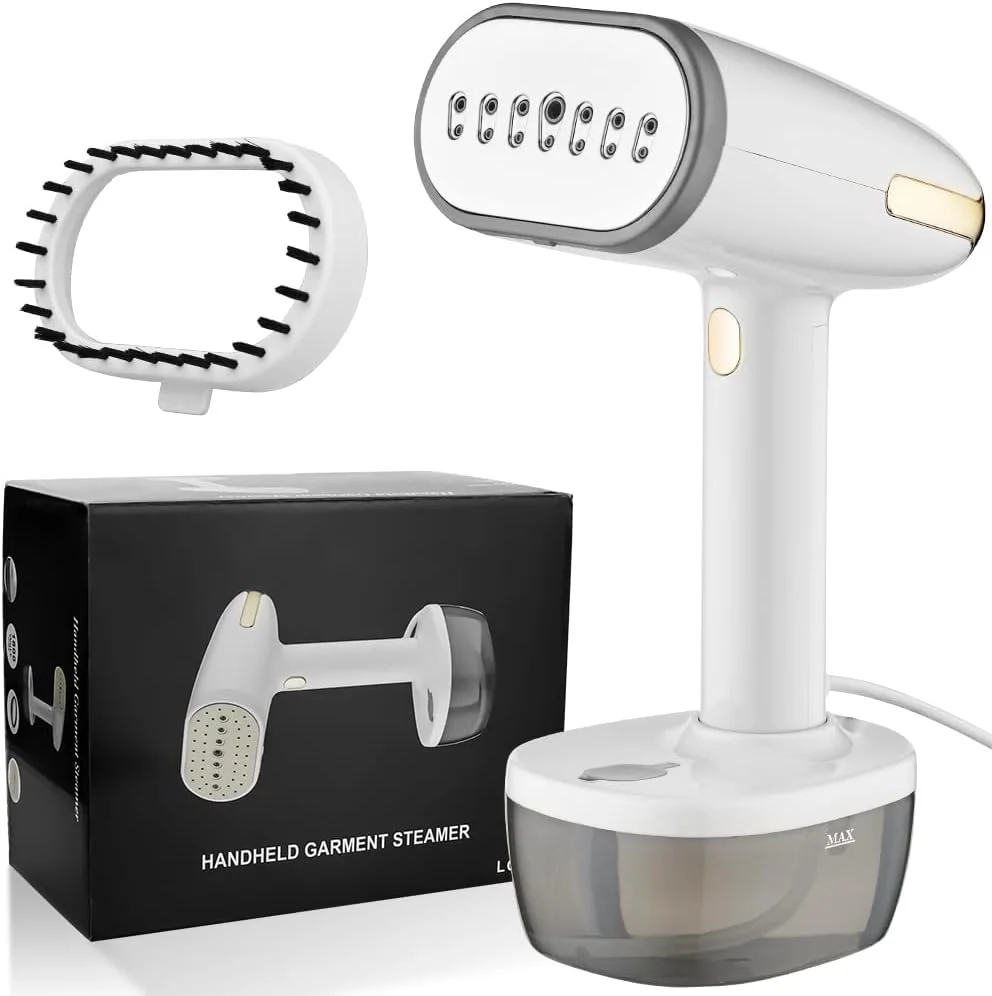 بخارگر لباس 1800 واتی، گرم شدن سریع در 30 ثانیه، مخزن آب جداشدنی 350 میلی لیتری، 2 حالت برای پارچه های ظریف و ضخیم، محافظت در برابر گرمای بیش از حد، از بین برنده چین و چروک مناسب منزل، محل کار و مسافرت