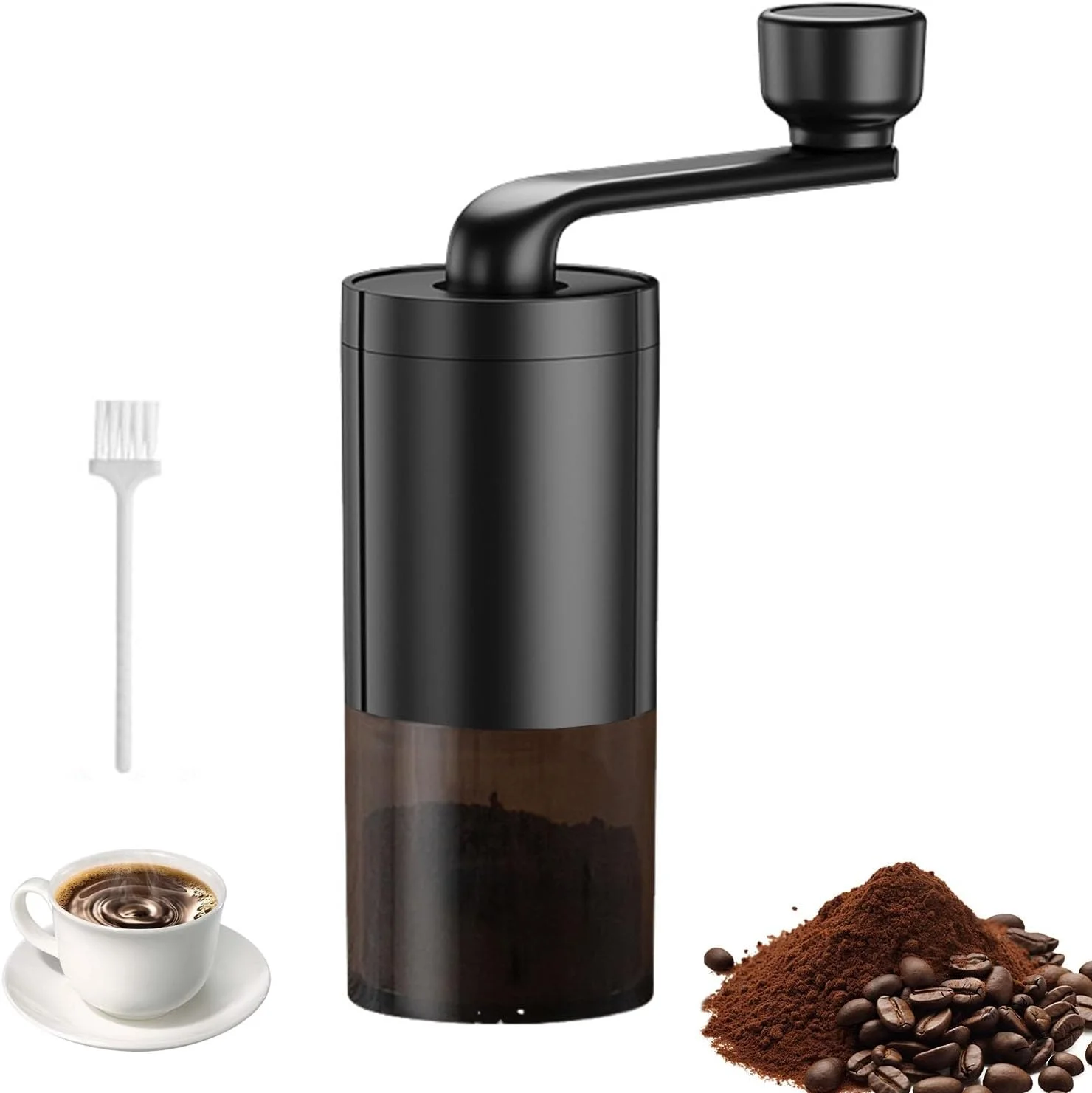 آسیاب قهوه دستی VAODO، آسیاب مسافرتی فشرده و بدون سیم، هسته آسیاب سرامیکی، به همراه برس تمیز کننده و تنظیمات آسیاب چندگانه، مناسب برای کمپینگ، قهوه قطره ای، اسپرسو، دفتر، مسافرت آسیاب قهوه دستی VAODO، آسیاب مسافرتی فشرده و بدون سیم، هسته آسیاب سرامیکی، به همراه برس تمیز کننده و تنظیمات آسیاب چندگانه، مناسب برای کمپینگ، قهوه قطره ای، اسپرسو، دفتر، مسافرت