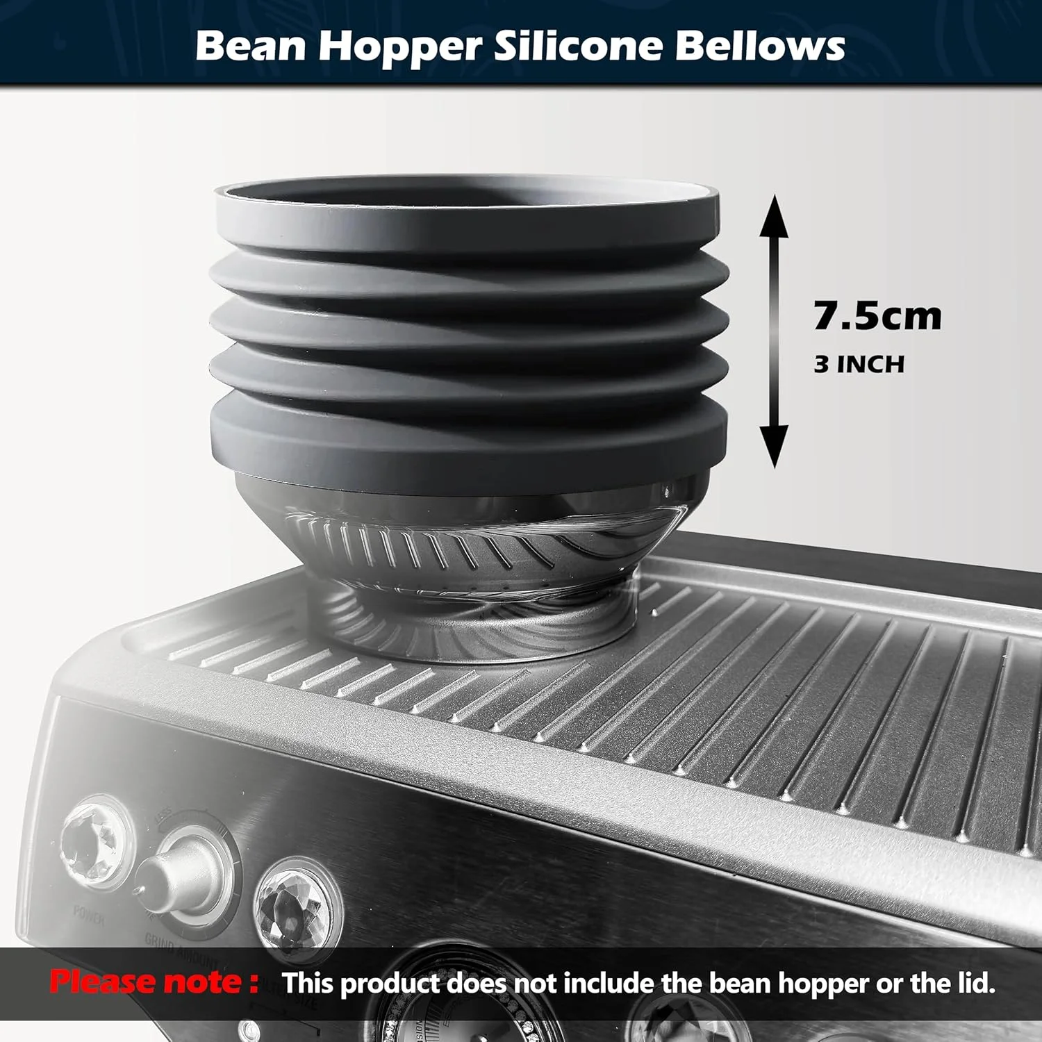 قیف تک دوز سیلیکونی اسپرسو NEOUZA سازگار با Breville Sage Barista Express، دمنده برای آسیاب قهوه