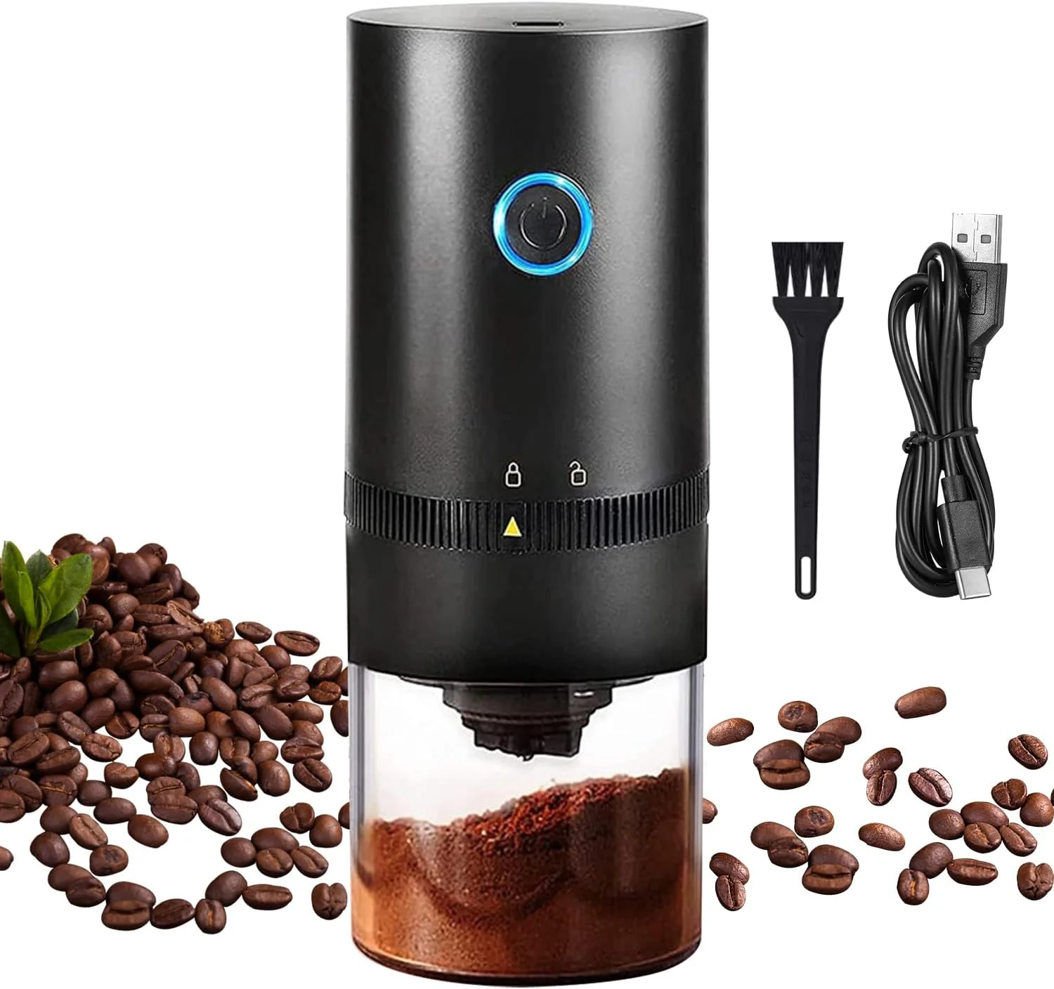 آسیاب قهوه برقی تیغه ای Necomi، آسیاب قهوه برقی قابل حمل، آسیاب دانه قهوه با تنظیمات آسیاب چندگانه، مناسب برای کمپینگ/قهوه ساز قطره ای/اسپرسو/فرنچ پرس، USB آسیاب قهوه برقی تیغه ای Necomi، آسیاب قهوه برقی قابل حمل، آسیاب دانه قهوه با تنظیمات آسیاب چندگانه، مناسب برای کمپینگ/قهوه ساز قطره ای/اسپرسو/فرنچ پرس، USB