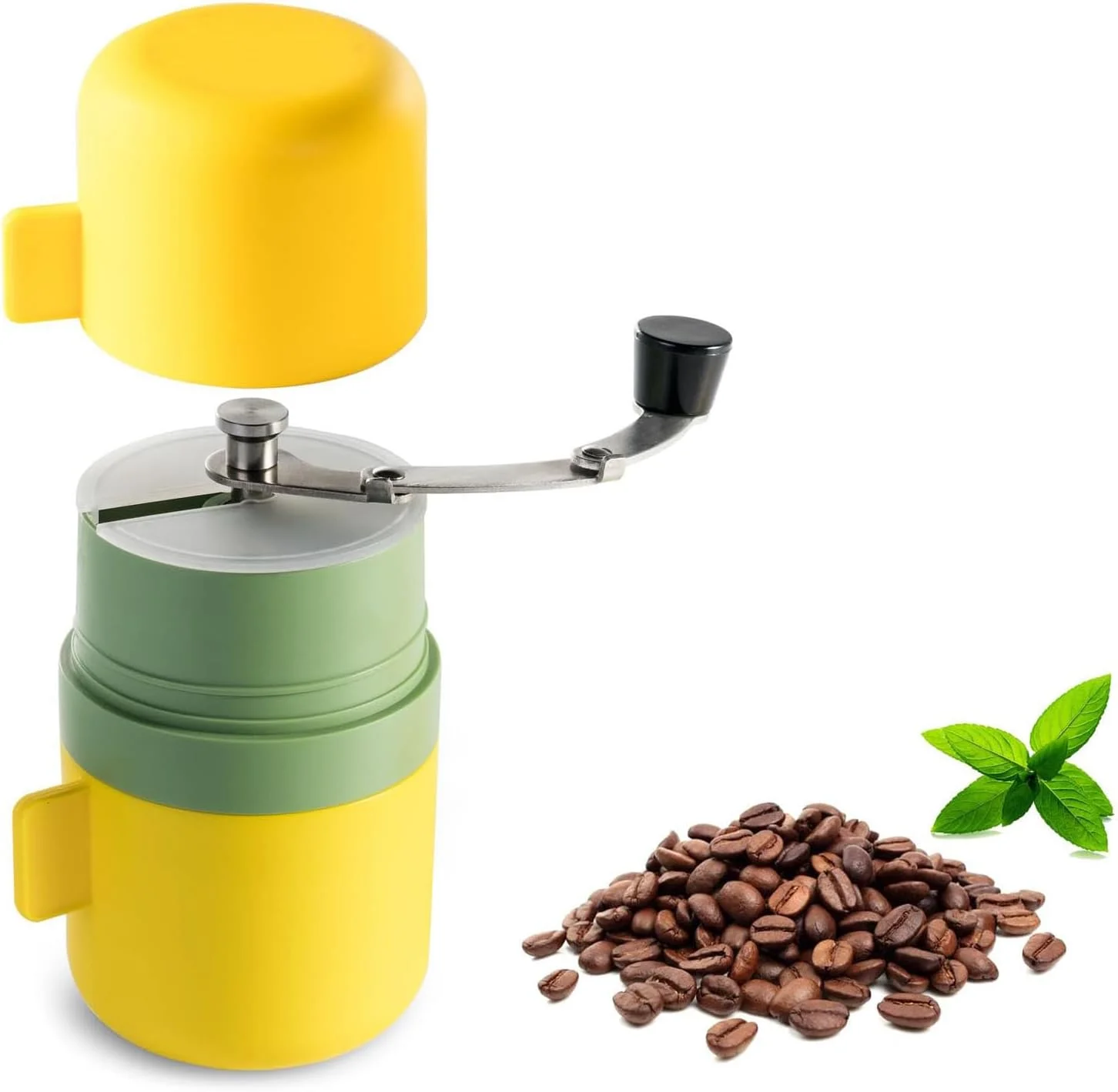 آسیاب قهوه دستی قابل حمل NALACAL، آسیاب دانه قهوه دستی با تیغه سرامیکی مخروطی، دسته تاشو، درجه زبری قابل تنظیم، آسیاب دستی قهوه برای مسافرت، کمپینگ، دفتر کار و منزل آسیاب قهوه دستی قابل حمل NALACAL، آسیاب دانه قهوه دستی با تیغه سرامیکی مخروطی، دسته تاشو، درجه زبری قابل تنظیم، آسیاب دستی قهوه برای مسافرت، کمپینگ، دفتر کار و منزل