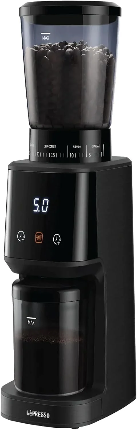 دستگاه آسیاب قهوه مخروطی لپرسو 165 وات - مشکی دستگاه آسیاب قهوه مخروطی لپرسو 165 وات - مشکی