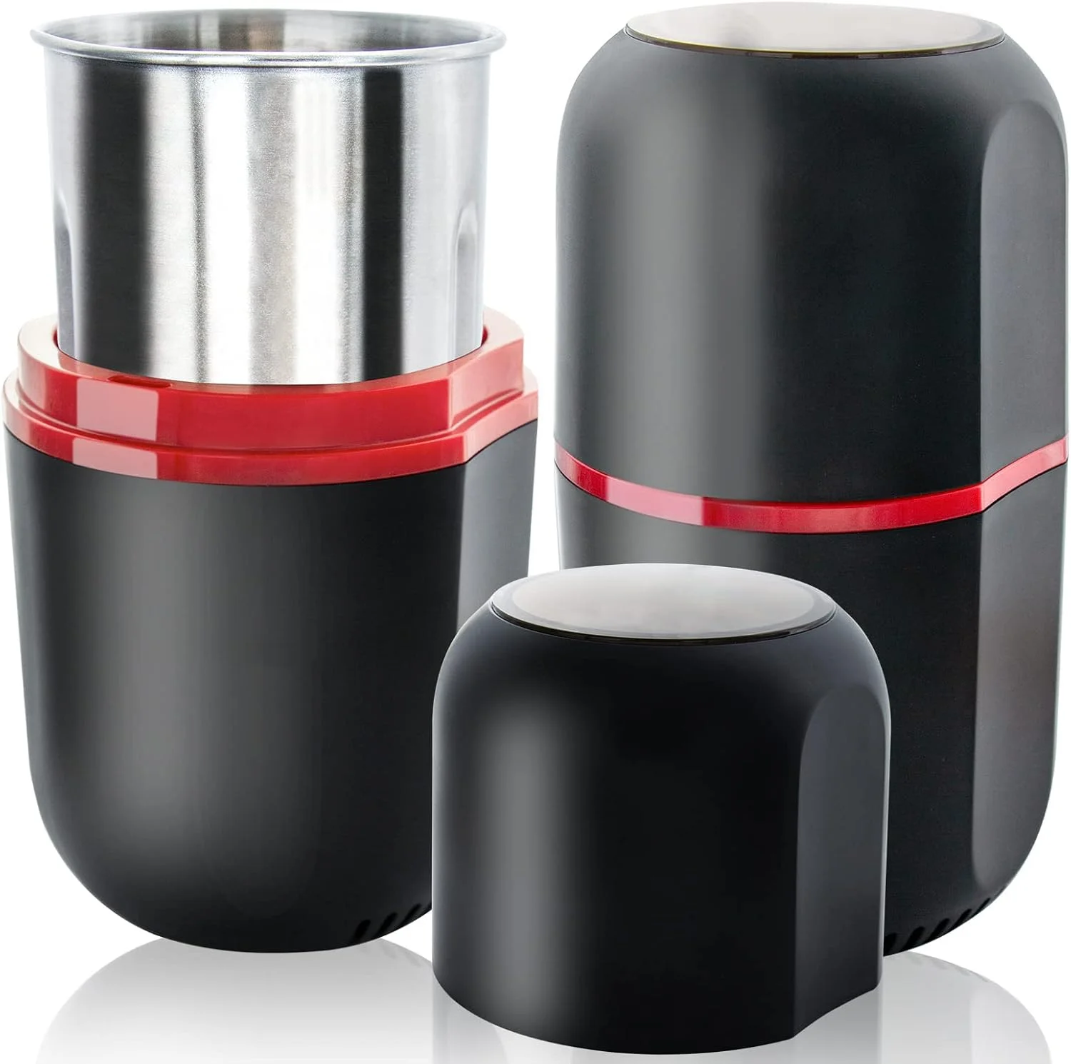 آسیاب برقی قهوه و گیاهان دارویی، ظرفیت بزرگ 120 گرمی با تیغه استیل ضد زنگ