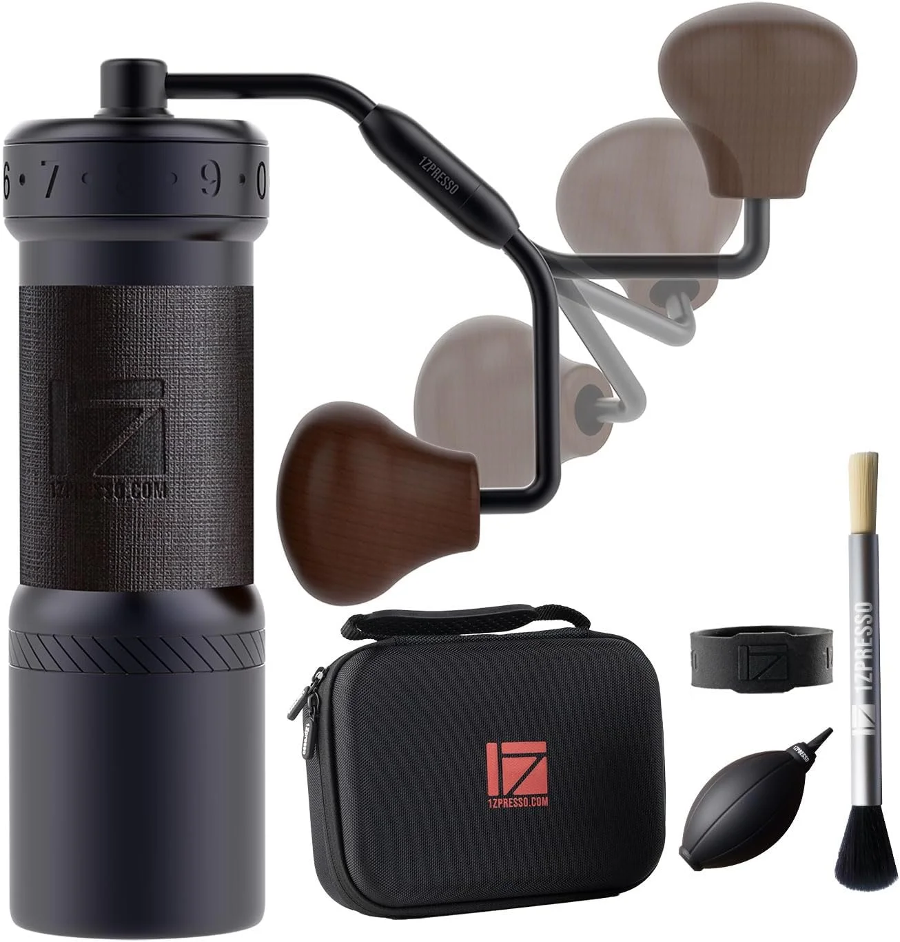 آسیاب قهوه دستی 1Zpresso K-Ultra با تیغه مخروطی استیل ضد زنگ، دسته تاشو، تنظیمات خارجی قابل تنظیم عددی، آسیاب همه کاره (خاکستری آهنی) آسیاب قهوه دستی 1Zpresso K-Ultra با تیغه مخروطی استیل ضد زنگ، دسته تاشو، تنظیمات خارجی قابل تنظیم عددی، آسیاب همه کاره (خاکستری آهنی)