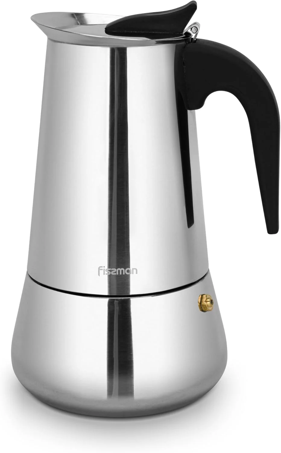 قهوه ساز موکاپات فیسمن 450 میلی لیتر، اسپرسو ساز روگازی برای 9 فنجان | اسپرسو ساز استیل موکا روگازی | کف القایی سازگار با تمام اجاق گازها