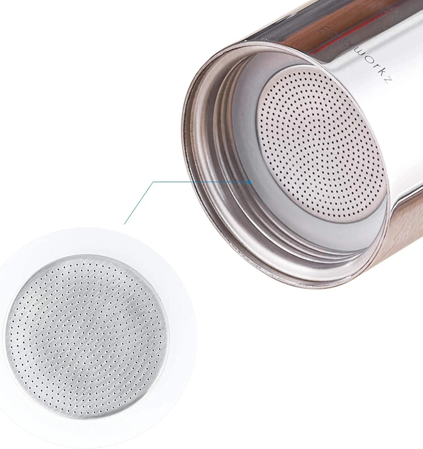 واشر سیلیکونی جایگزین و صفحه فیلتر برای قهوه ساز روگازی Easyworkz، سایز 10-12 فنجان مناسب برای موکا پات