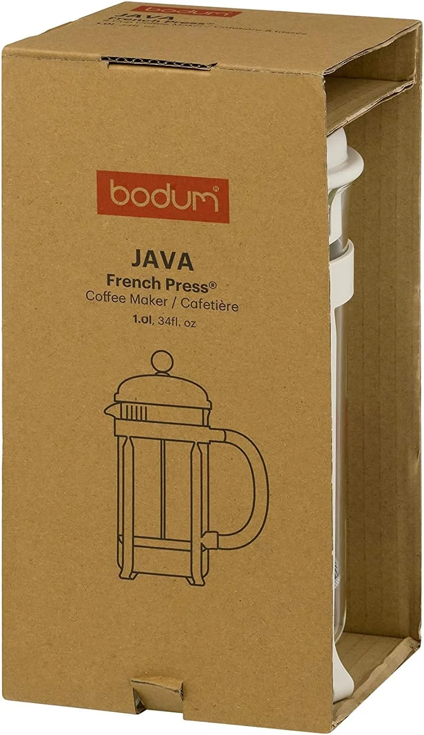 قهوه ساز فرنچ پرس Bodum Java، سفید، 0.35 لیتر، Bd 1903 913، Bodum، 1903 913، 3 فنجان