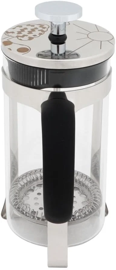 قهوه ساز فرنچ پرس Any Morning - فرنچ پرس شیشه ای بوروسیلیکات | فرنچ پرس شیشه ای جمع و جور با فیلتر استیل ضد زنگ، بادوام و مقاوم در برابر حرارت، نقره ای (600 میلی لیتر، 20 اونس، 2 فنجان)