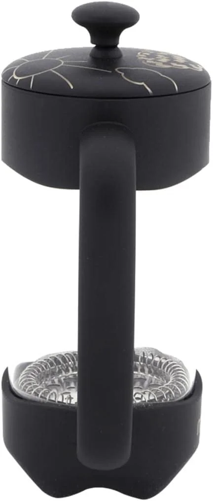 قهوه ساز فرنچ پرس و چای ساز Any Morning، پرس قهوه شیشه ای بوروسیلیکات، فیلتر استیل ضد زنگ، بادوام و مقاوم در برابر حرارت، نقره ای (1000 میلی لیتر، 20 اونس، 4 فنجان)