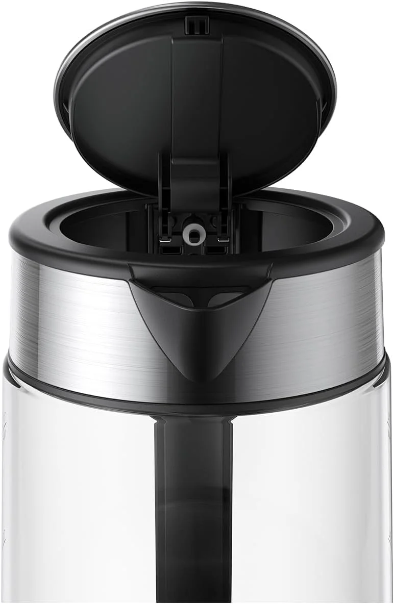 کتری برقی شیشه ای شیائومی | ظرفیت بزرگ 1.7 لیتری | جوشاندن در 5 دقیقه با توان خروجی بالای 2200 وات | نشانگر گرمایش با نمایشگر نور LED کتری برقی شیشه ای شیائومی | ظرفیت بزرگ 1.7 لیتری | جوشاندن در 5 دقیقه با توان خروجی بالای 2200 وات | نشانگر گرمایش با نمایشگر نور LED