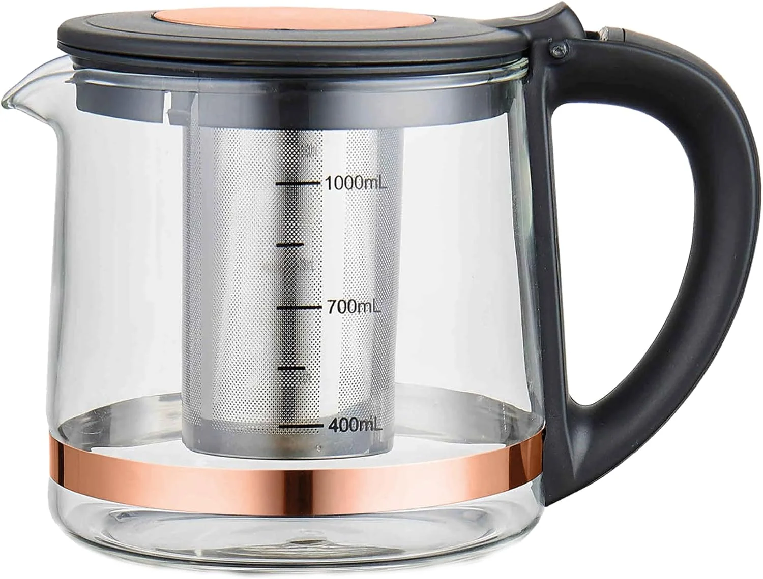 چای ساز برقی ترکی Any Morning با خاموشی خودکار و محافظت در برابر خشک شدن، کتری بدون سیم با ست قوری و فیلتر جداشدنی، پایه چرخان 360 درجه، 2 لیتر، 1500 وات