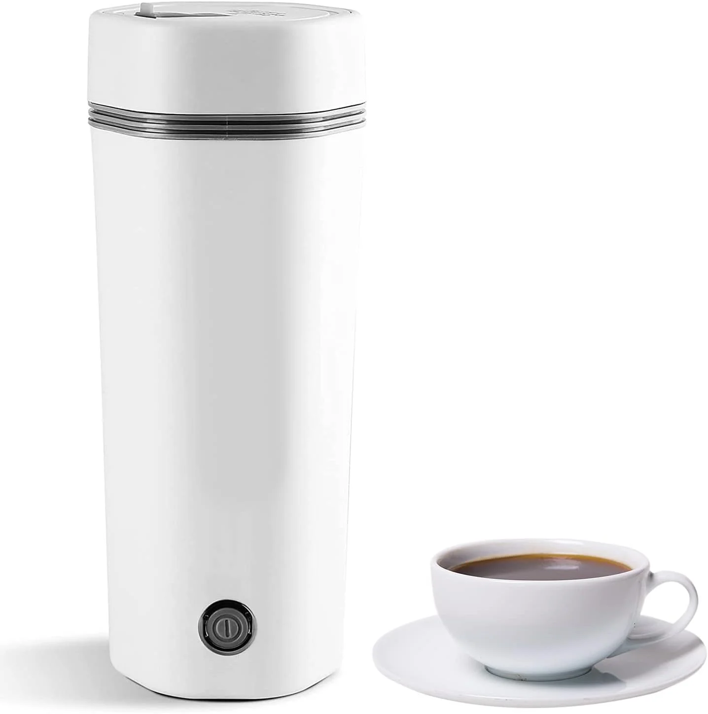 کتری برقی مسافرتی قابل حمل Angju، کتری برقی کوچک مسافرتی استیل ضد زنگ، جوش آور سریع آب قابل حمل با خاموش شدن خودکار، مینی لیوان 350 میلی لیتری