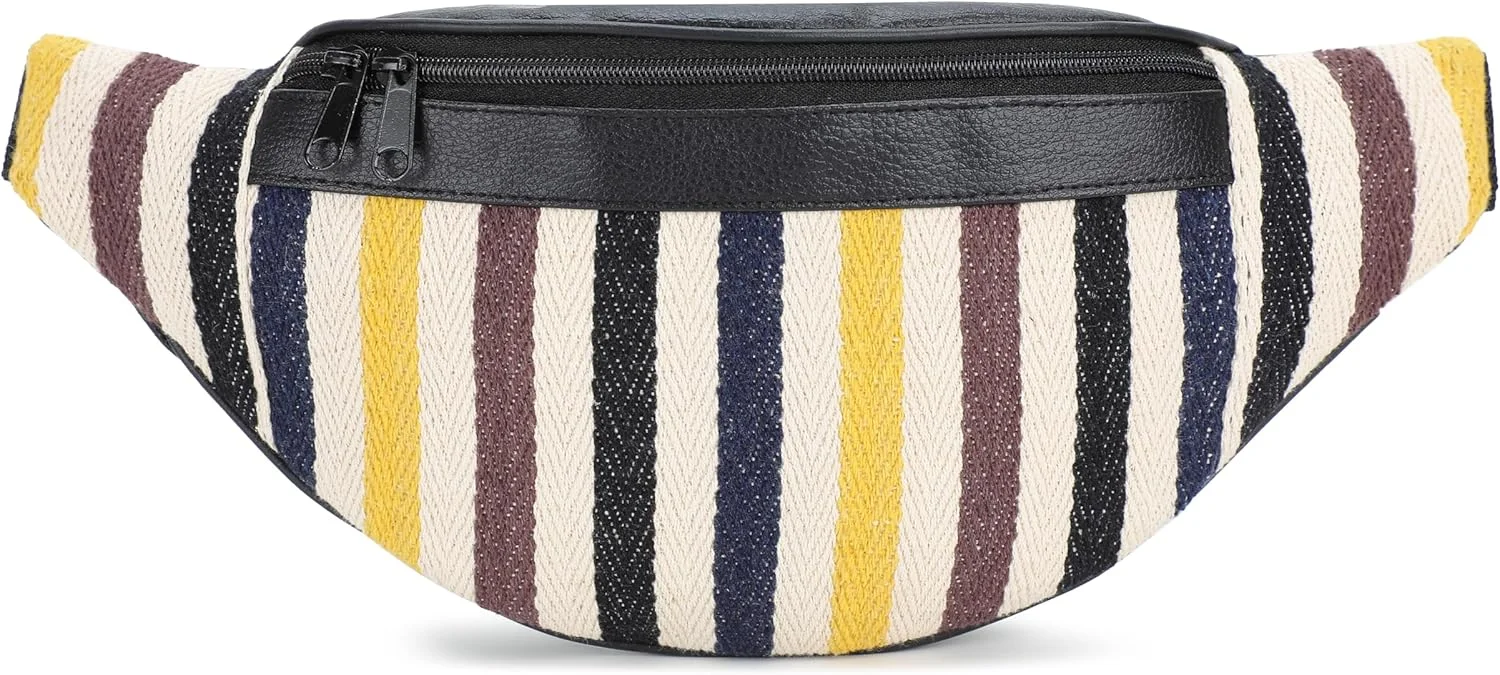 کی لندن کیف کمری نخی شیک برای آقایان و بانوان، کیف کمری دوشی، کیف کمری برای پیاده روی و مسافرت، حمل آسان تلفن، کیف پول، سایز آزاد، مد روز (11703_yelw_STRP) کی لندن کیف کمری نخی شیک برای آقایان و بانوان، کیف کمری دوشی، کیف کمری برای پیاده روی و مسافرت، حمل آسان تلفن، کیف پول، سایز آزاد، مد روز (11703_yelw_STRP)