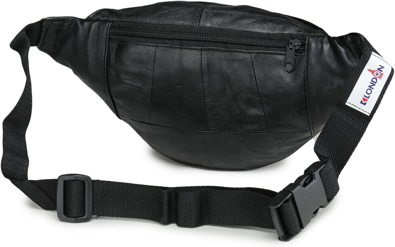 کیف کمری چرمی شیک K London مناسب آقایان و بانوان، کیف کمری کراس بادی، کیف کمری برای پیادهروی و مسافرت، حمل آسان تلفن، کیف پول، سایز آزاد، مدل (1240_مشکی) کیف کمری چرمی شیک K London مناسب آقایان و بانوان، کیف کمری کراس بادی، کیف کمری برای پیادهروی و مسافرت، حمل آسان تلفن، کیف پول، سایز آزاد، مدل (1240_مشکی)