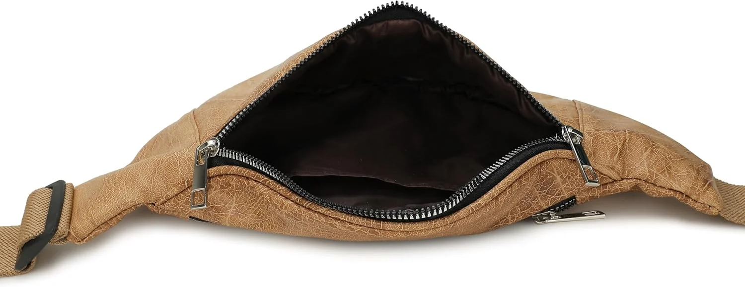 کی لندن کیف کمری چرمی شیک برای آقایان و بانوان، کیف کمری دوشی، کیف کمری برای پیادهروی و مسافرت، حمل آسان تلفن، کیف پول، سایز آزاد، مدل (11703_کرم) کی لندن کیف کمری چرمی شیک برای آقایان و بانوان، کیف کمری دوشی، کیف کمری برای پیادهروی و مسافرت، حمل آسان تلفن، کیف پول، سایز آزاد، مدل (11703_کرم)