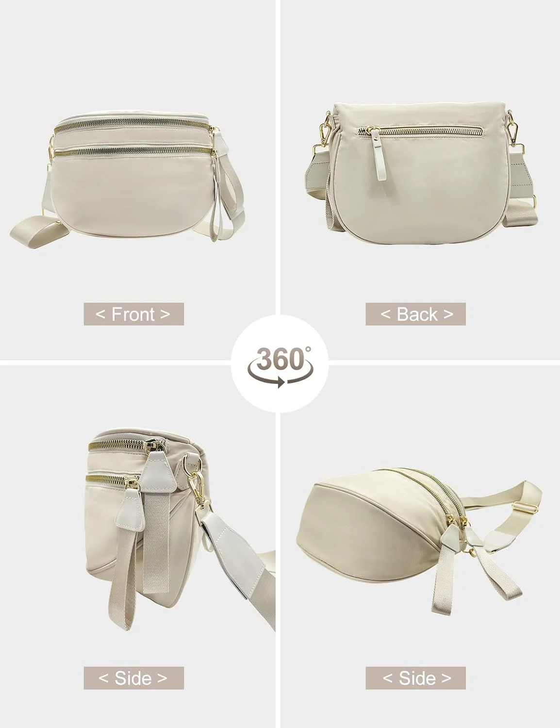 کیف کمری رنگ ثابت مد روز برای زنان، کیف رودوشی نایلونی، کیف کمری جادار، کیف بزرگ دوشی نایلونی با بند قابل تنظیم، کیف کمری جادار کیف کمری رنگ ثابت مد روز برای زنان، کیف رودوشی نایلونی، کیف کمری جادار، کیف بزرگ دوشی نایلونی با بند قابل تنظیم، کیف کمری جادار