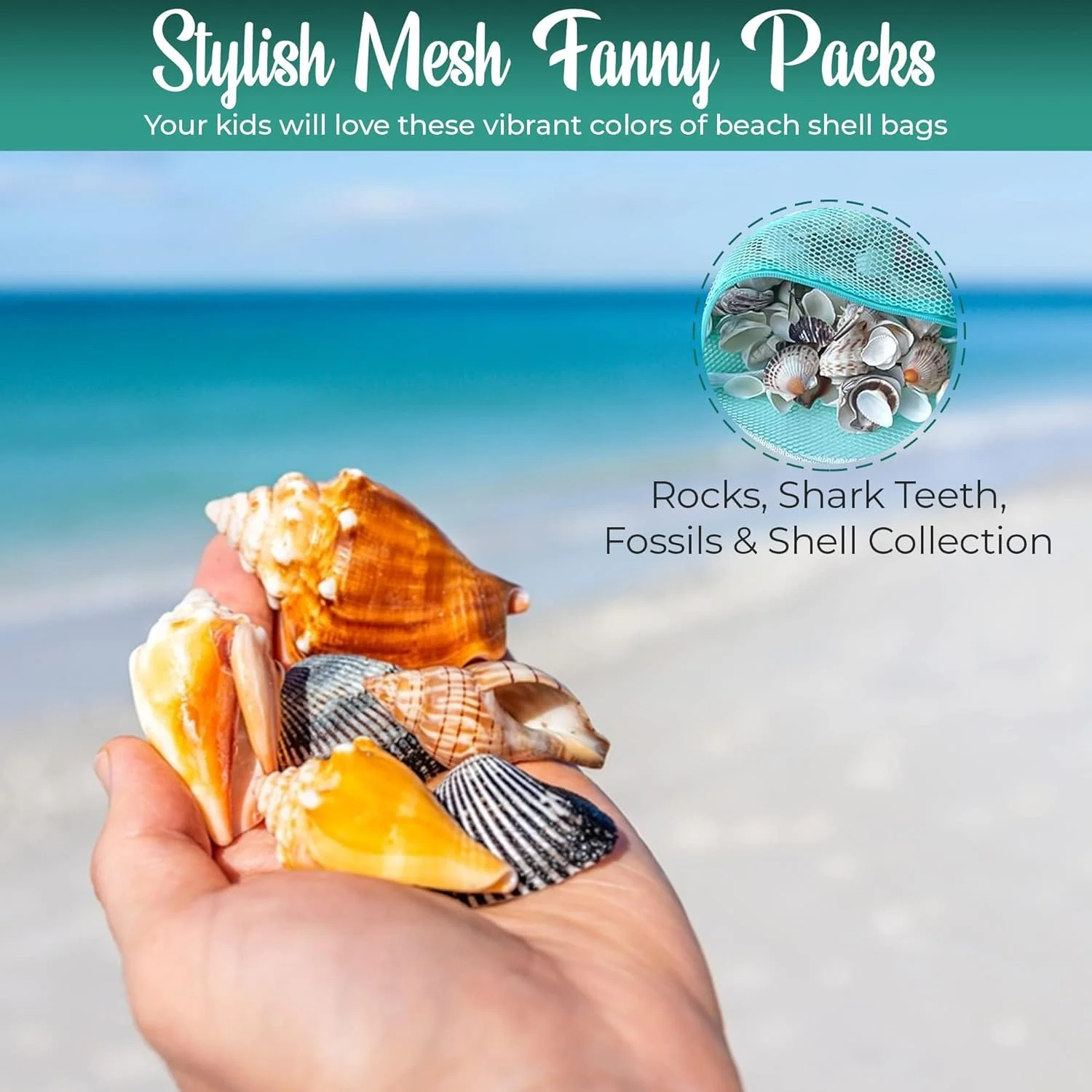 ست 2 عددی کیف کمری ورزشی خزنه، کیف جمع آوری صدف و سنگ، کیف کمری ساحلی بند قابل تنظیم برای پسران و دختران ست 2 عددی کیف کمری ورزشی خزنه، کیف جمع آوری صدف و سنگ، کیف کمری ساحلی بند قابل تنظیم برای پسران و دختران